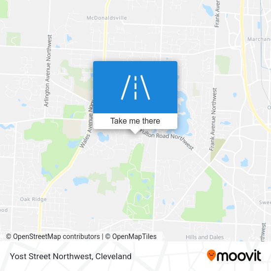 Yost Street Northwest map