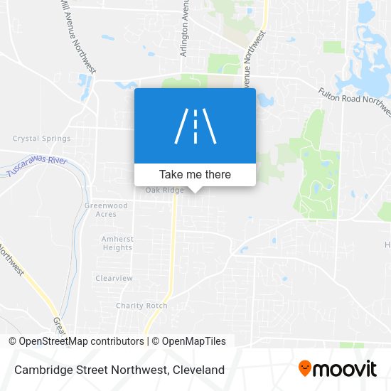 Mapa de Cambridge Street Northwest