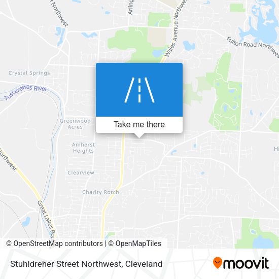 Stuhldreher Street Northwest map