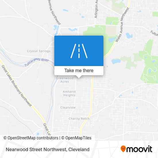 Mapa de Nearwood Street Northwest