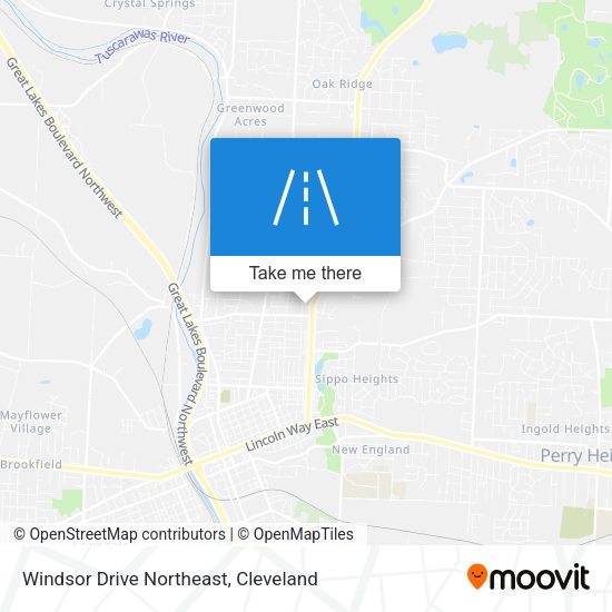 Mapa de Windsor Drive Northeast