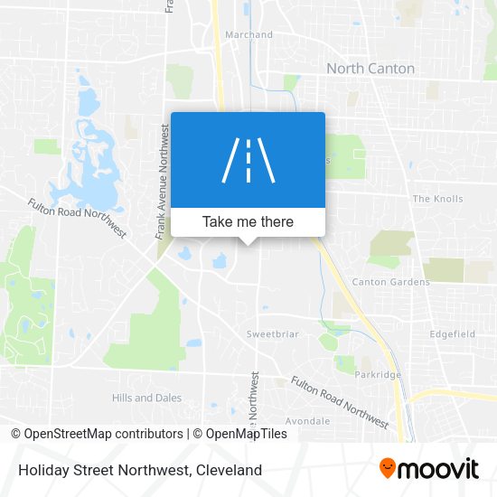 Holiday Street Northwest map
