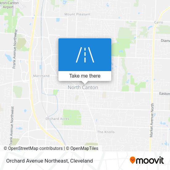 Orchard Avenue Northeast map