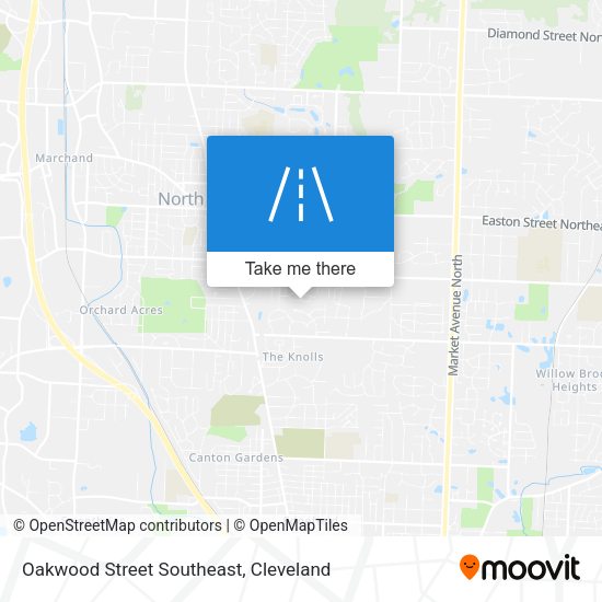Mapa de Oakwood Street Southeast