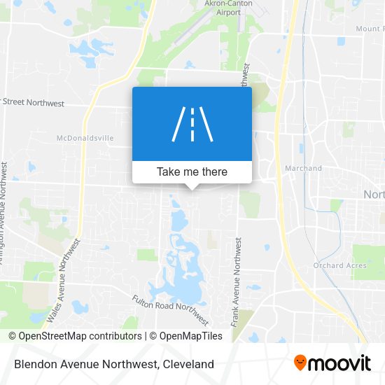 Mapa de Blendon Avenue Northwest