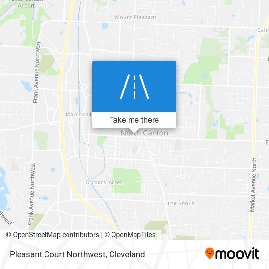 Mapa de Pleasant Court Northwest