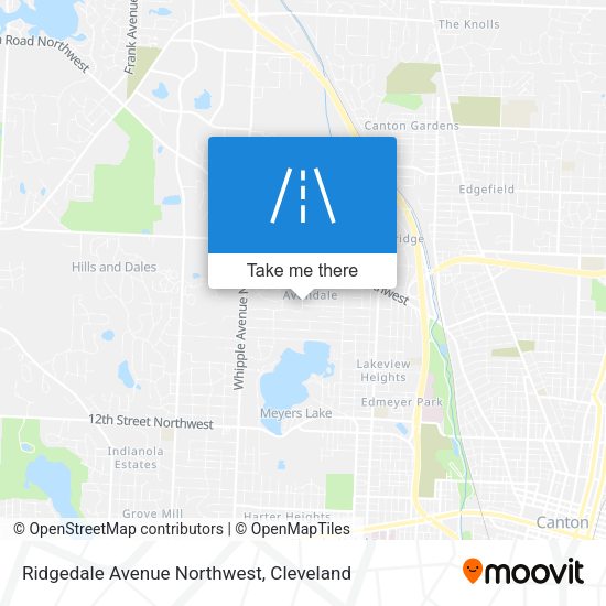 Ridgedale Avenue Northwest map