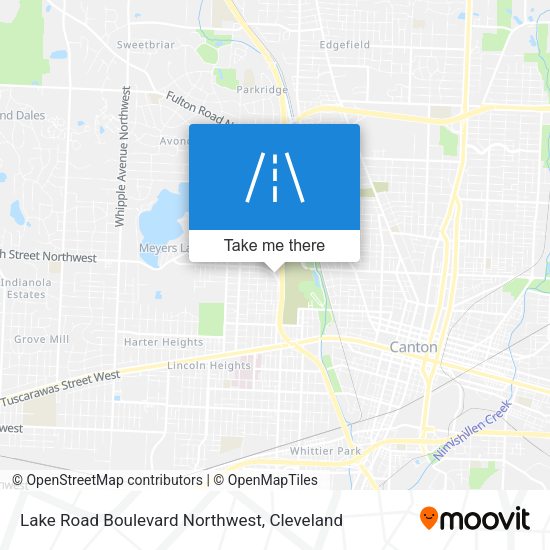 Mapa de Lake Road Boulevard Northwest