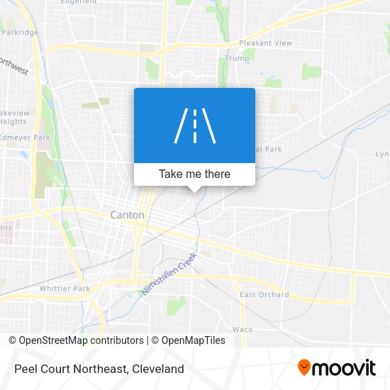Peel Court Northeast map