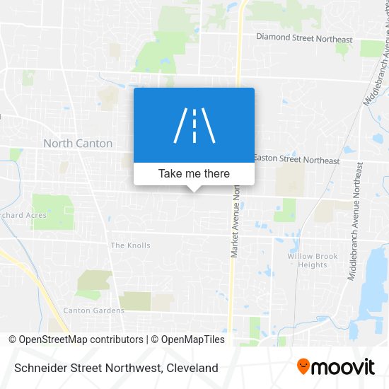 Schneider Street Northwest map