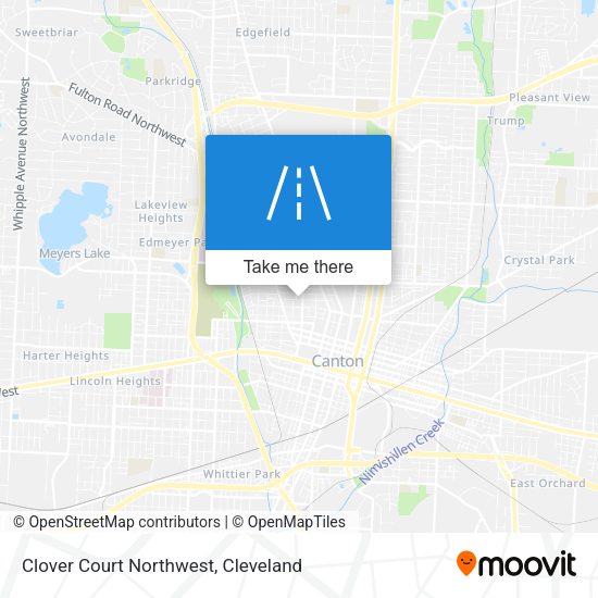 Mapa de Clover Court Northwest