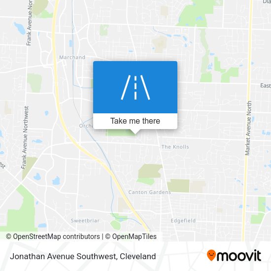 Mapa de Jonathan Avenue Southwest