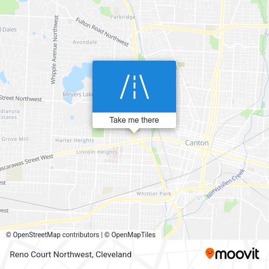 Mapa de Reno Court Northwest
