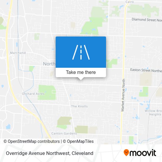 Mapa de Overridge Avenue Northwest