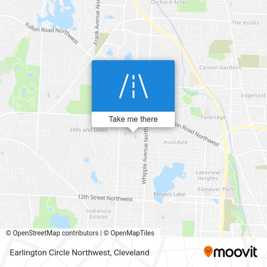 Earlington Circle Northwest map
