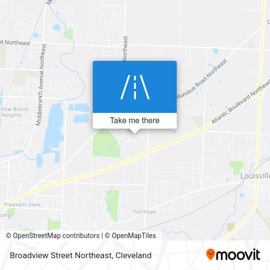 Broadview Street Northeast map