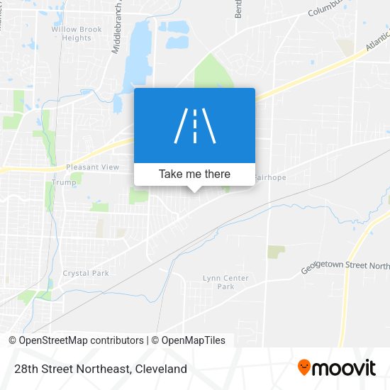 28th Street Northeast map