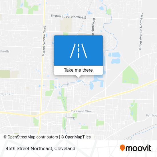 Mapa de 45th Street Northeast