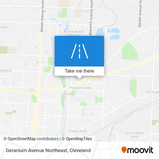 Geranium Avenue Northeast map