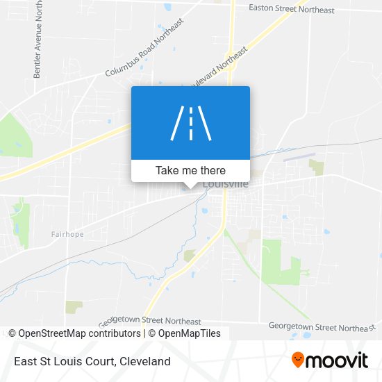 Mapa de East St Louis Court