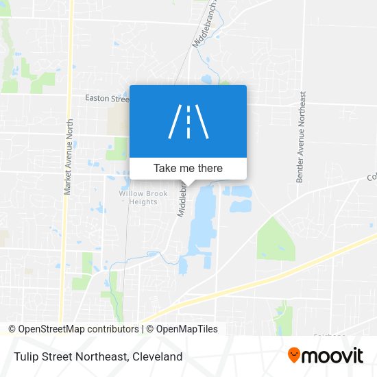Mapa de Tulip Street Northeast