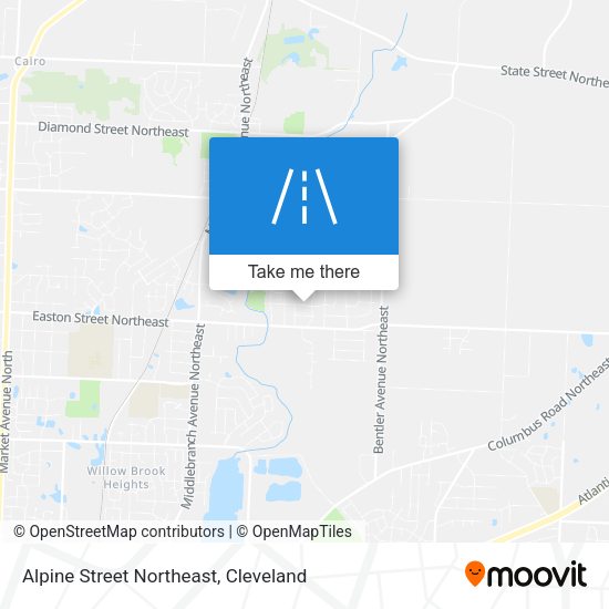 Mapa de Alpine Street Northeast