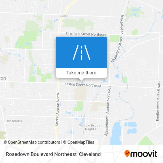 Rosedown Boulevard Northeast map