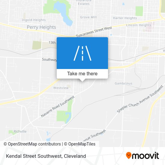 Kendal Street Southwest map