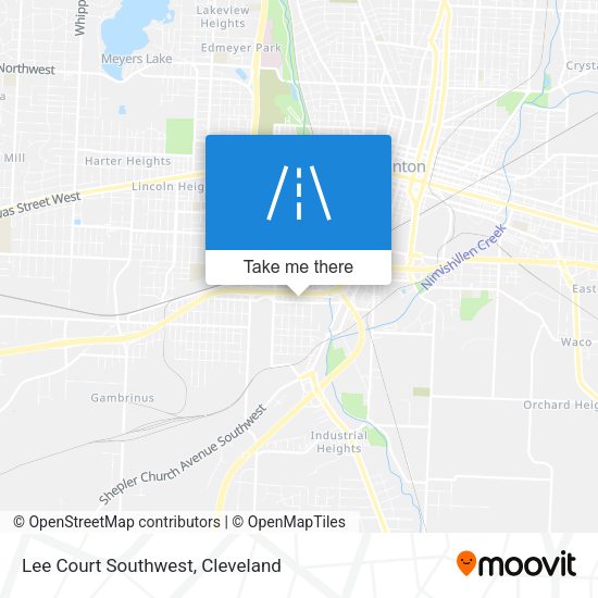 Mapa de Lee Court Southwest