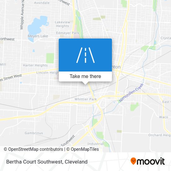 Mapa de Bertha Court Southwest