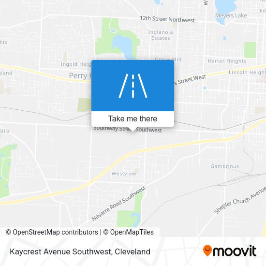 Kaycrest Avenue Southwest map