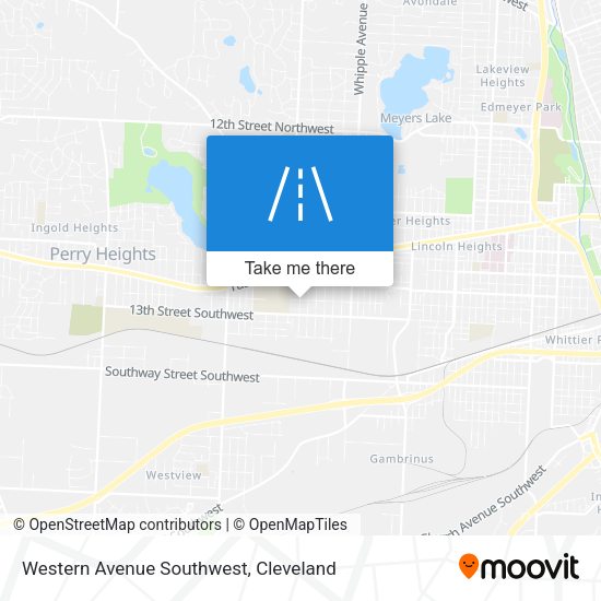 Mapa de Western Avenue Southwest
