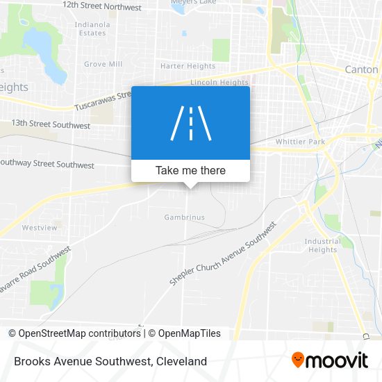Mapa de Brooks Avenue Southwest