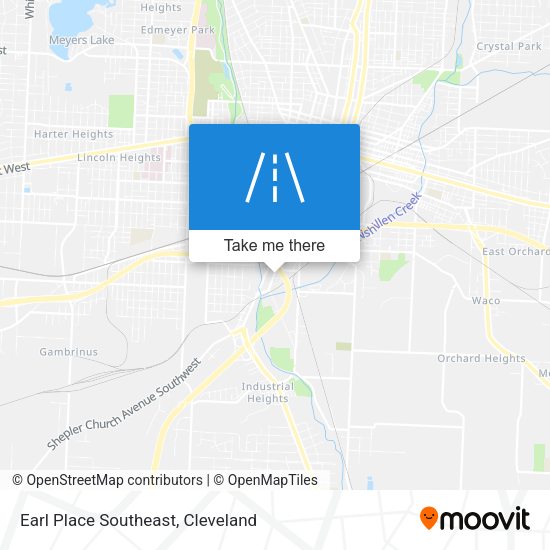 Mapa de Earl Place Southeast