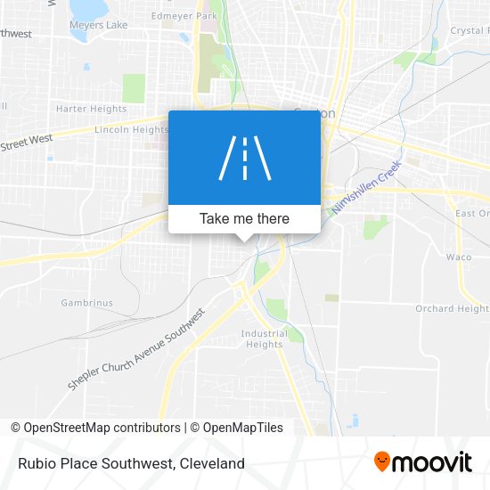 Rubio Place Southwest map