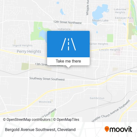 Bergold Avenue Southwest map