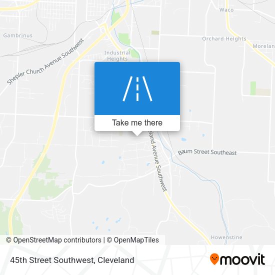 45th Street Southwest map