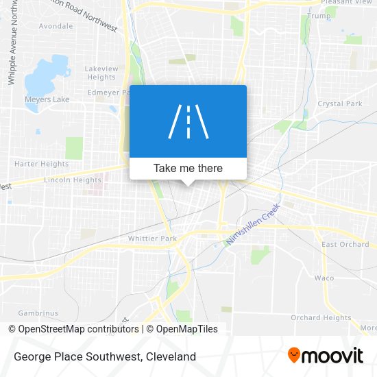 George Place Southwest map