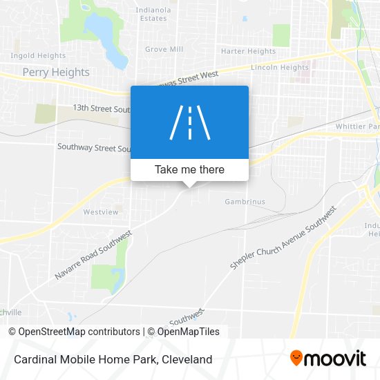 Cardinal Mobile Home Park map
