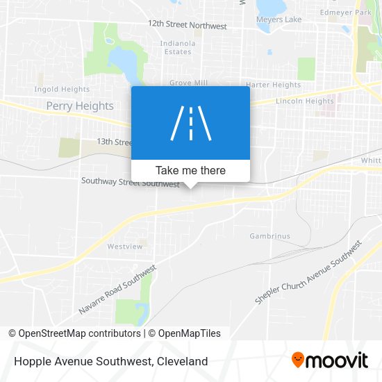 Mapa de Hopple Avenue Southwest