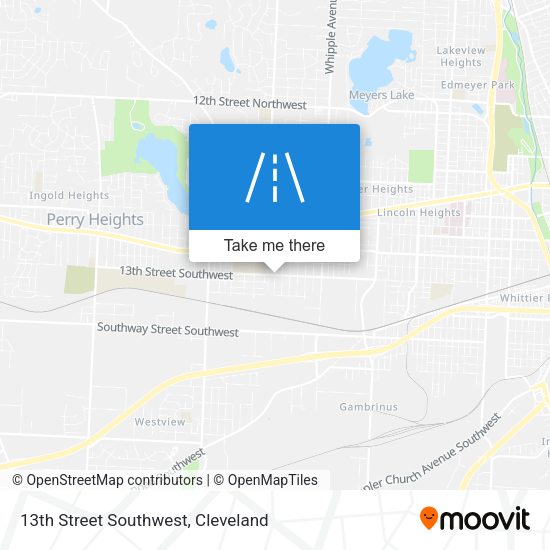 Mapa de 13th Street Southwest