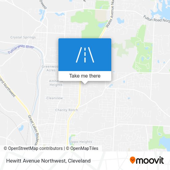 Hewitt Avenue Northwest map