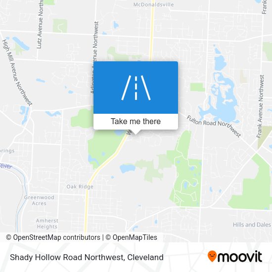Mapa de Shady Hollow Road Northwest