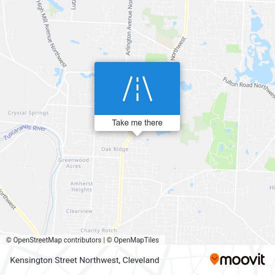 Kensington Street Northwest map
