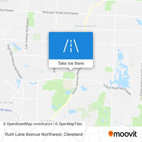 Ruth Lane Avenue Northwest map