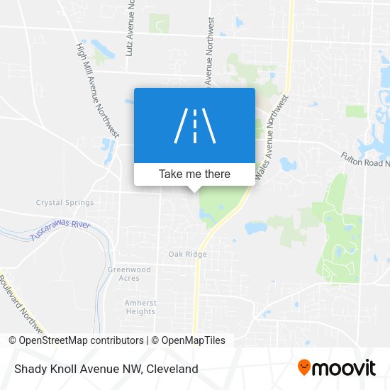 Shady Knoll Avenue NW map