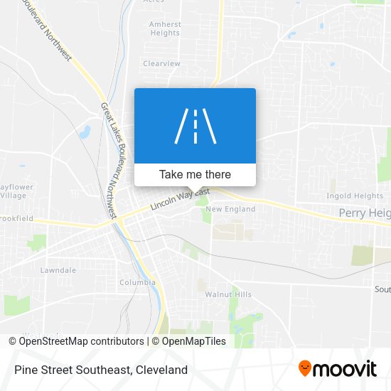 Mapa de Pine Street Southeast