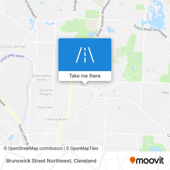 Mapa de Brunswick Street Northwest