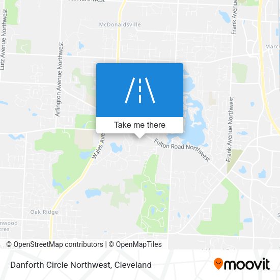 Danforth Circle Northwest map