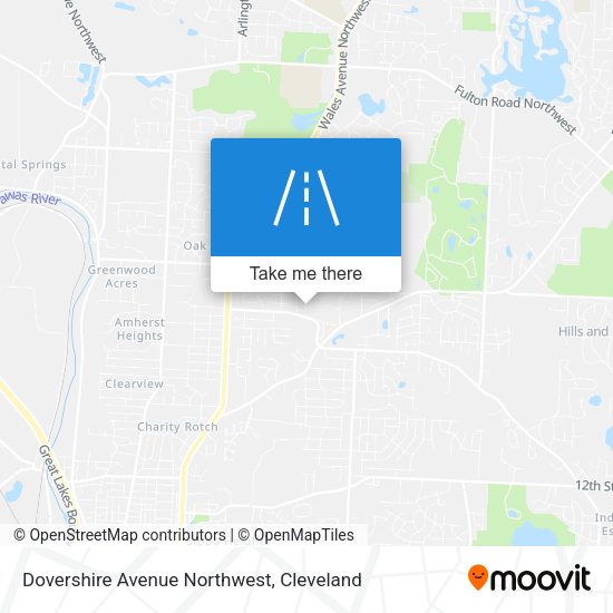 Mapa de Dovershire Avenue Northwest